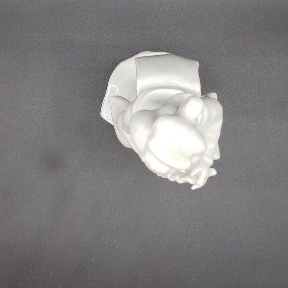 Fitz & Floyd 1967 Blanc De Chine Porcelain Japanese Geisha Girl with Fan AS IS - Picture 3 of 13